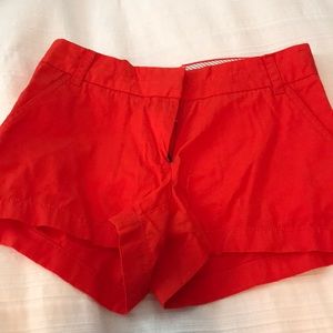 Jcrew red chino shorts